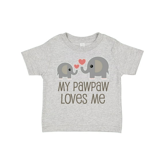 Inktastic My Pawpaw Loves Me Grandchild Boys or Girls Toddler T-Shirt