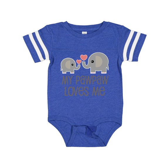 Inktastic My Pawpaw Loves Me Grandchild Gift Baby Boy or Baby Girl Bodysuit