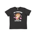 thumbnail image 1 of Inktastic My Pawpaw Loves Me with Bigfoot Youth T-Shirt, 1 of 5
