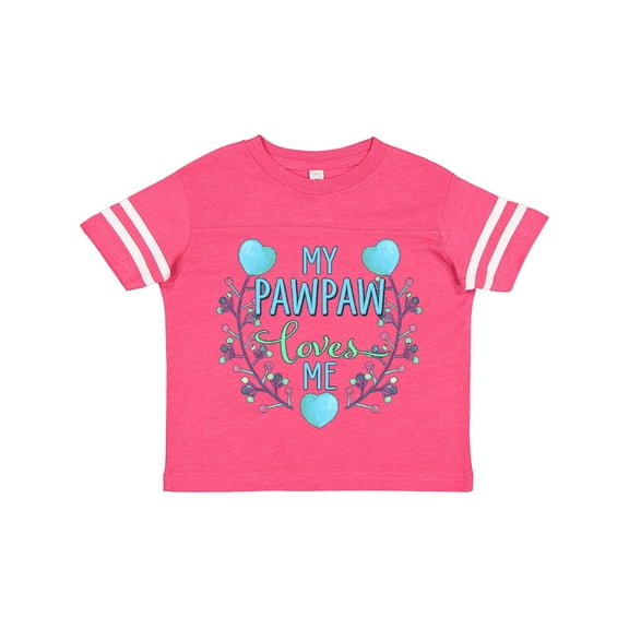 Inktastic My Pawpaw Loves Me with Flowers and Hearts Boys or Girls Toddler T-Shirt