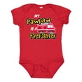 thumbnail image 1 of Inktastic My Pawpaw is a Firefighter with Fire Truck Boys or Girls Baby Bodysuit, 1 of 5