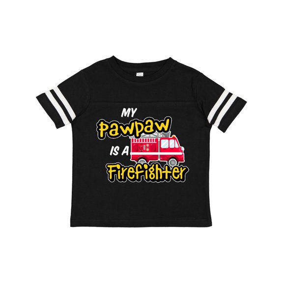 Inktastic My Pawpaw is a Firefighter with Fire Truck Boys or Girls Toddler T-Shirt