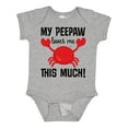 thumbnail image 1 of Inktastic My Peepaw Loves Me Boys or Girls Baby Bodysuit, 1 of 5