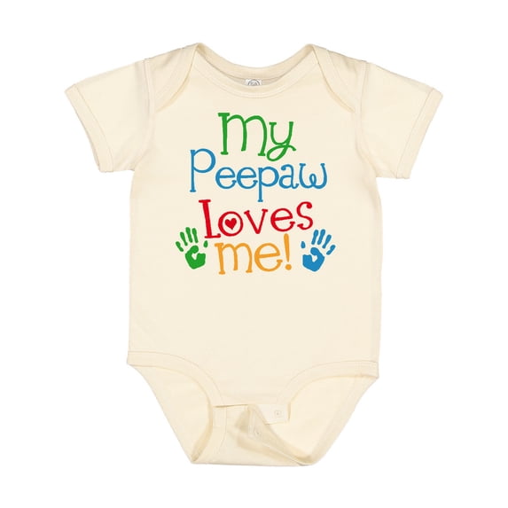 Inktastic My Peepaw Loves Me Boys or Girls Baby Bodysuit