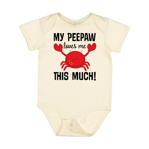 Inktastic My Peepaw Loves Me Boys or Girls Baby Bodysuit
