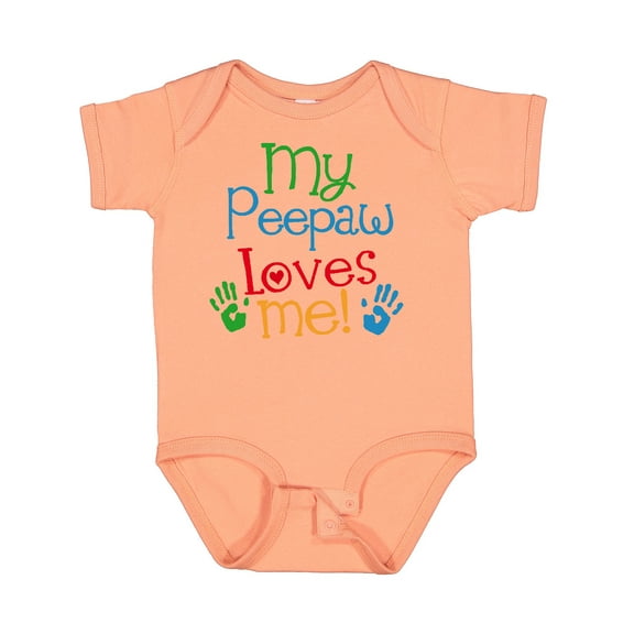 Inktastic My Peepaw Loves Me Boys or Girls Baby Bodysuit