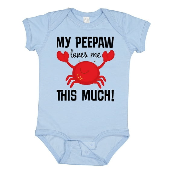 Inktastic My Peepaw Loves Me Boys or Girls Baby Bodysuit