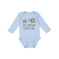 thumbnail image 1 of Inktastic My Peepaw Loves Me Grandchild Boys or Girls Long Sleeve Baby Bodysuit, 1 of 5