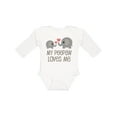thumbnail image 1 of Inktastic My Peepaw Loves Me Grandchild Boys or Girls Long Sleeve Baby Bodysuit, 1 of 5