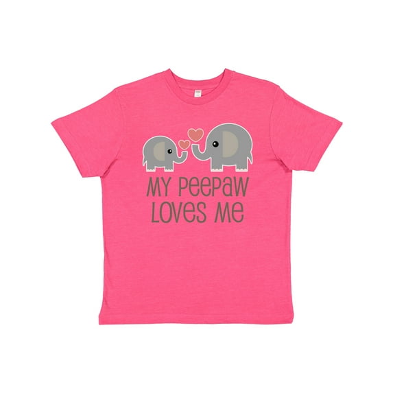 Inktastic My Peepaw Loves Me Grandchild Youth T-Shirt