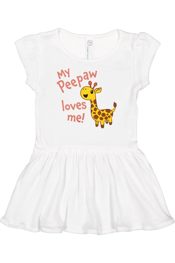 My Peepaw Loves me- cute giraffe Girls Baby Dress