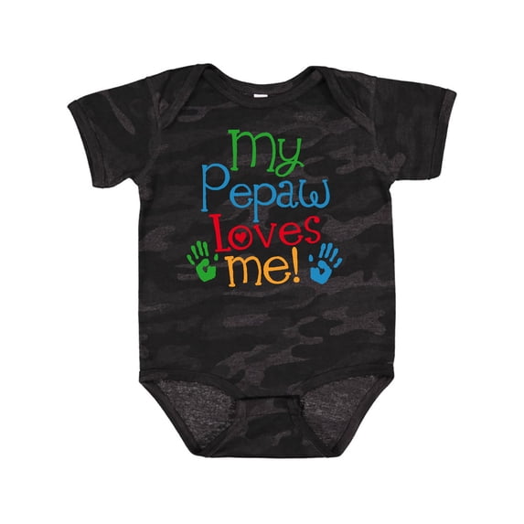 Inktastic My Pepaw Loves Me Grandchild Boys or Girls Baby Bodysuit