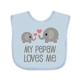 thumbnail image 1 of Inktastic My Pepaw Loves Me Grandson Boys or Girls Baby Bib, 1 of 4