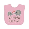 thumbnail image 1 of Inktastic My Pepaw Loves Me Grandson Boys or Girls Baby Bib, 1 of 4
