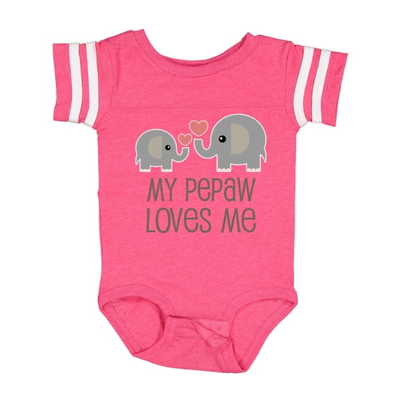 Inktastic My Pepaw Loves Me Grandson Boys or Girls Baby Bodysuit