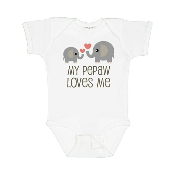Inktastic My Pepaw Loves Me Grandson Boys or Girls Baby Bodysuit