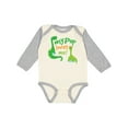 thumbnail image 1 of Inktastic My Pop Loves Me Dinosaur Boys Long Sleeve Baby Bodysuit, 1 of 5