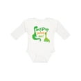 thumbnail image 1 of Inktastic My Pop Loves Me Dinosaur Boys Long Sleeve Baby Bodysuit, 1 of 5