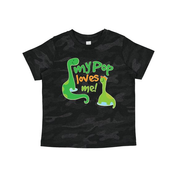 Inktastic My Pop Loves Me Dinosaur Boys Toddler T-Shirt
