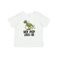thumbnail image 1 of Inktastic My Pop Loves Me Kids Dinosaur Boys Baby T-Shirt, 1 of 5