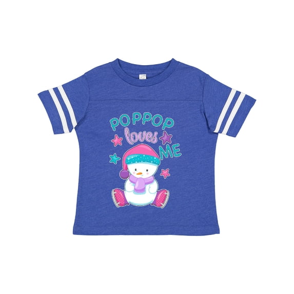 Inktastic My Pop Pop Loves Me- Cute Snow Baby Boys or Girls Toddler T-Shirt