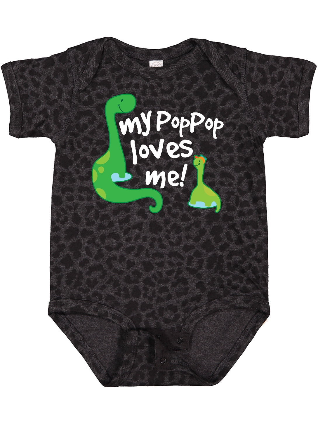 Inktastic My Pop Pop Loves Me Dinosaur Boys or Girls Baby Bodysuit