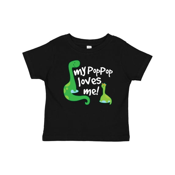 Inktastic My Pop Pop Loves Me Dinosaur Boys or Girls Baby T-Shirt