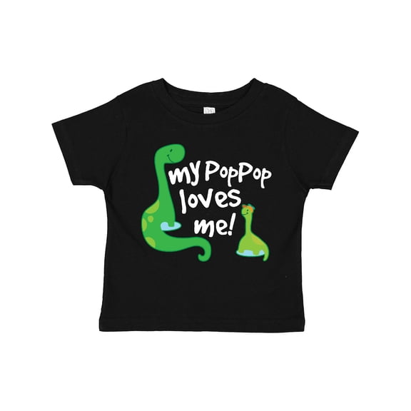 Inktastic My Pop Pop Loves Me Dinosaur Boys or Girls Toddler T-Shirt