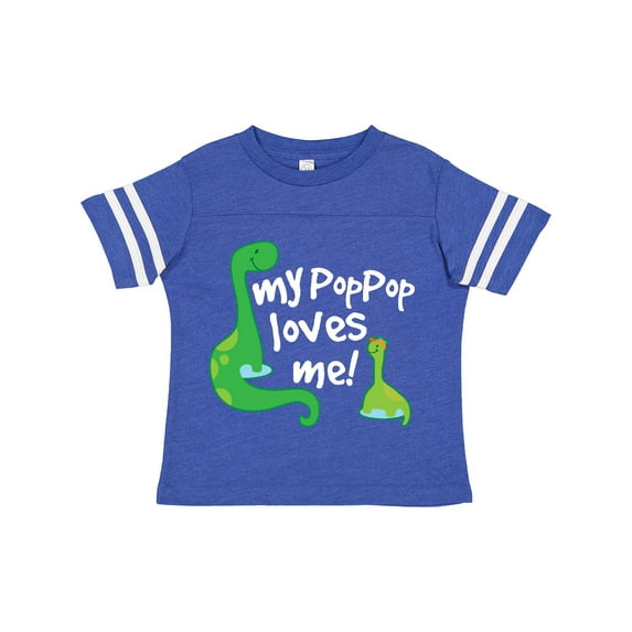 Inktastic My Pop Pop Loves Me Dinosaur Boys or Girls Toddler T-Shirt