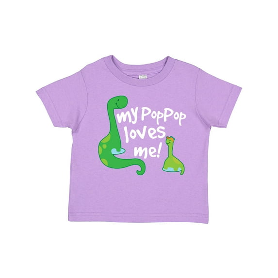 Inktastic My Pop Pop Loves Me Dinosaur Boys or Girls Toddler T-Shirt