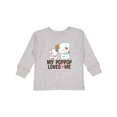 thumbnail image 1 of Inktastic My Pop Pop Loves Me Granddaughter Puppy Girls Long Sleeve Toddler T-Shirt, 1 of 5