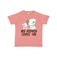 thumbnail image 1 of Inktastic My Pop Pop Loves Me Granddaughter Puppy Girls Toddler T-Shirt, 1 of 5