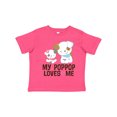 thumbnail image 1 of Inktastic My Pop Pop Loves Me Granddaughter Puppy Girls Toddler T-Shirt, 1 of 5