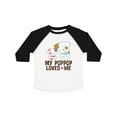 thumbnail image 1 of Inktastic My Pop Pop Loves Me Granddaughter Puppy Girls Toddler T-Shirt, 1 of 5