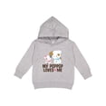thumbnail image 1 of Inktastic My Pop Pop Loves Me Granddaughter Puppy Toddler Hoodie, 1 of 4