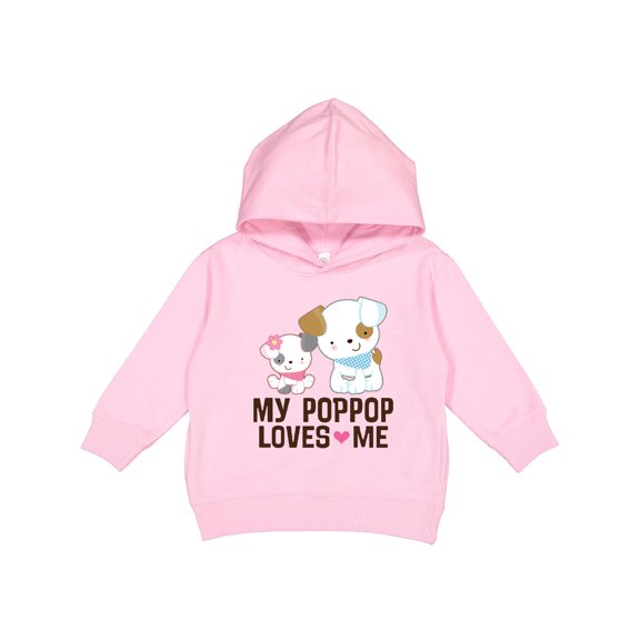 Inktastic My Pop Pop Loves Me Granddaughter Puppy Toddler Hoodie