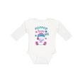 thumbnail image 1 of Inktastic My Pop Pop Loves Me- cute snow baby Boys or Girls Long Sleeve Baby Bodysuit, 1 of 5