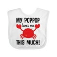 thumbnail image 1 of Inktastic My Poppop Loves Me Boys or Girls Baby Bib, 1 of 4