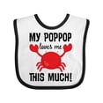 thumbnail image 1 of Inktastic My Poppop Loves Me Boys or Girls Baby Bib, 1 of 4