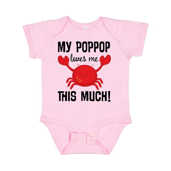 Inktastic My Poppop Loves Me Boys or Girls Baby Bodysuit