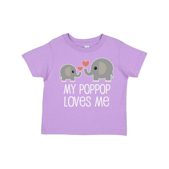 Inktastic My Poppop Loves Me Grandkids Boys or Girls Toddler T-Shirt
