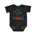 thumbnail image 1 of Inktastic My Poppa Loves Me Boys or Girls Baby Bodysuit, 1 of 5