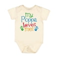 thumbnail image 1 of Inktastic My Poppa Loves Me Boys or Girls Baby Bodysuit, 1 of 5