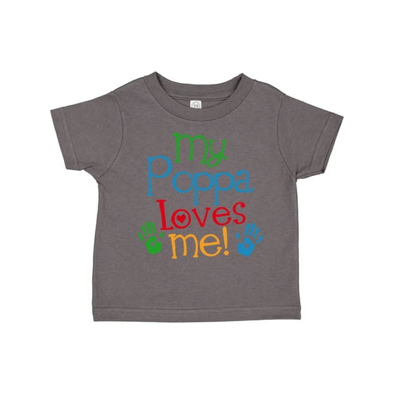 Inktastic My Poppa Loves Me Boys or Girls Toddler T-Shirt