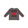 thumbnail image 1 of Inktastic My Poppa Loves Me Childs Crab Boys or Girls Long Sleeve Toddler T-Shirt, 1 of 5