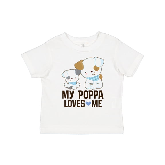 Inktastic My Poppa Loves Me Grandson Boys Toddler T-Shirt