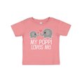 thumbnail image 1 of Inktastic My Poppi Grandpa Loves Me Boys or Girls Baby T-Shirt, 1 of 5