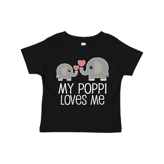 Inktastic My Poppi Grandpa Loves Me Boys or Girls Toddler T-Shirt