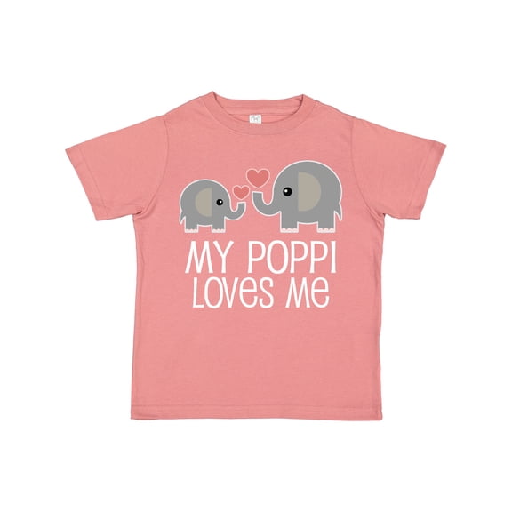 Inktastic My Poppi Grandpa Loves Me Boys or Girls Toddler T-Shirt