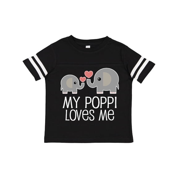 Inktastic My Poppi Grandpa Loves Me Boys or Girls Toddler T-Shirt
